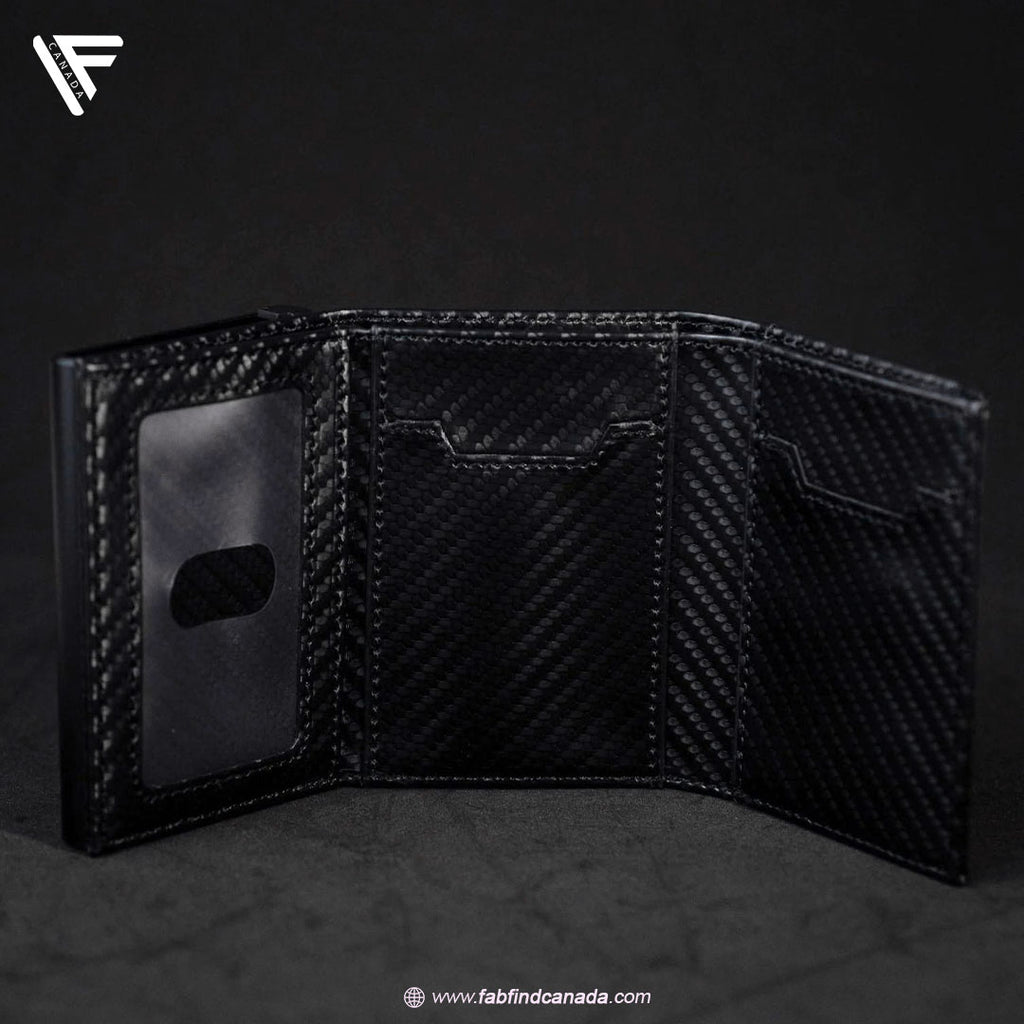 Carbon Wallet ( Micro fiber leather )
