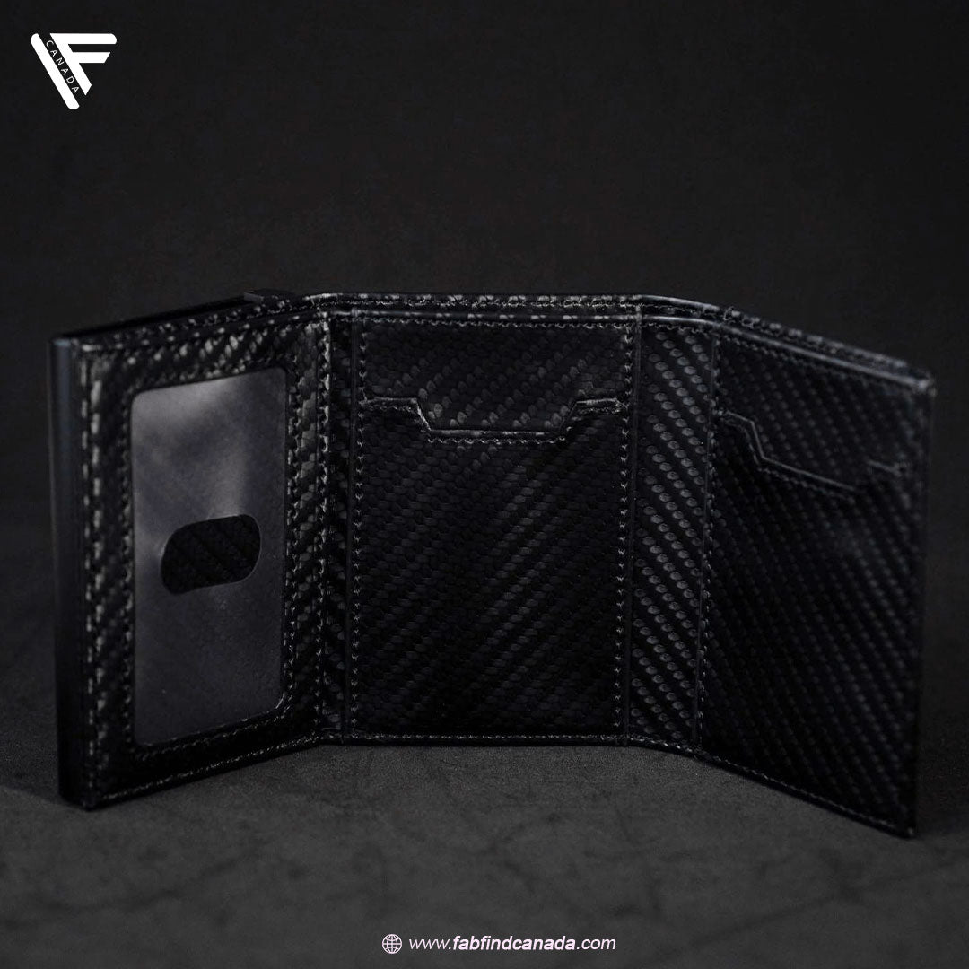 Carbon Wallet ( Micro fiber leather )