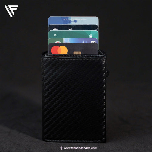 Carbon Wallet ( Micro fiber leather )