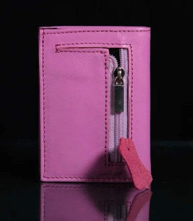 Genuine leather full grain ( Baby Pink )