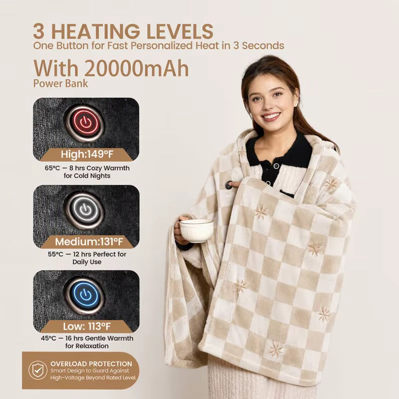 Three heat levels controlled by one button