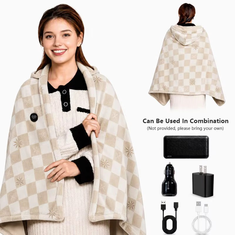 CozyWrap Cordless Heated Wearable Blanket