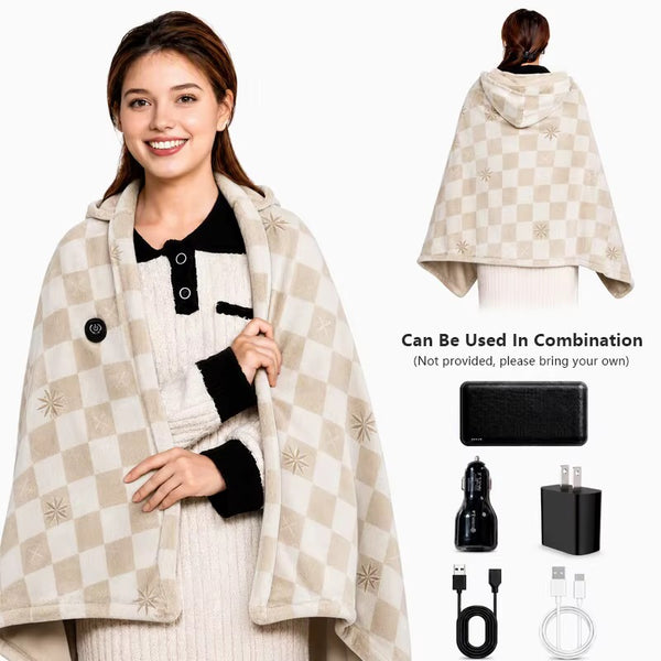 CozyWrap Cordless Heated Wearable Blanket